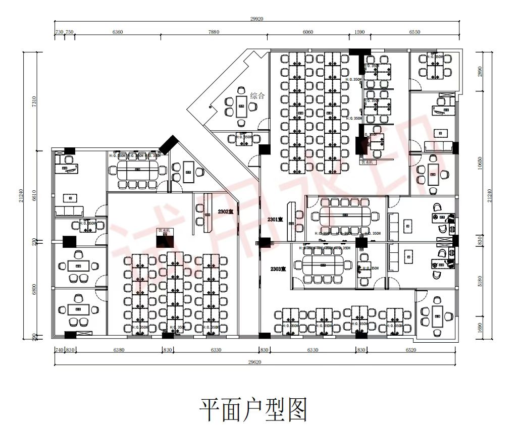 新时空 4室1厅2卫 8800.0元/月 新时空 4室1厅2卫 8800.0元/月户型图