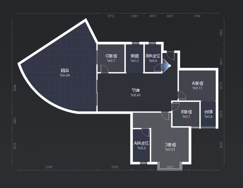 第四代住房未来社区  3室2厅3卫   79.00万