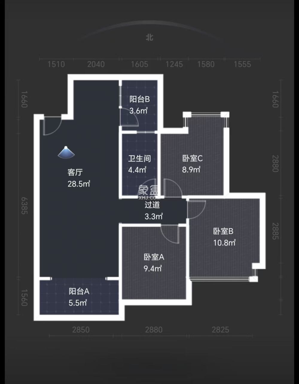 中房天玺湾  3室2厅1卫   38.00万