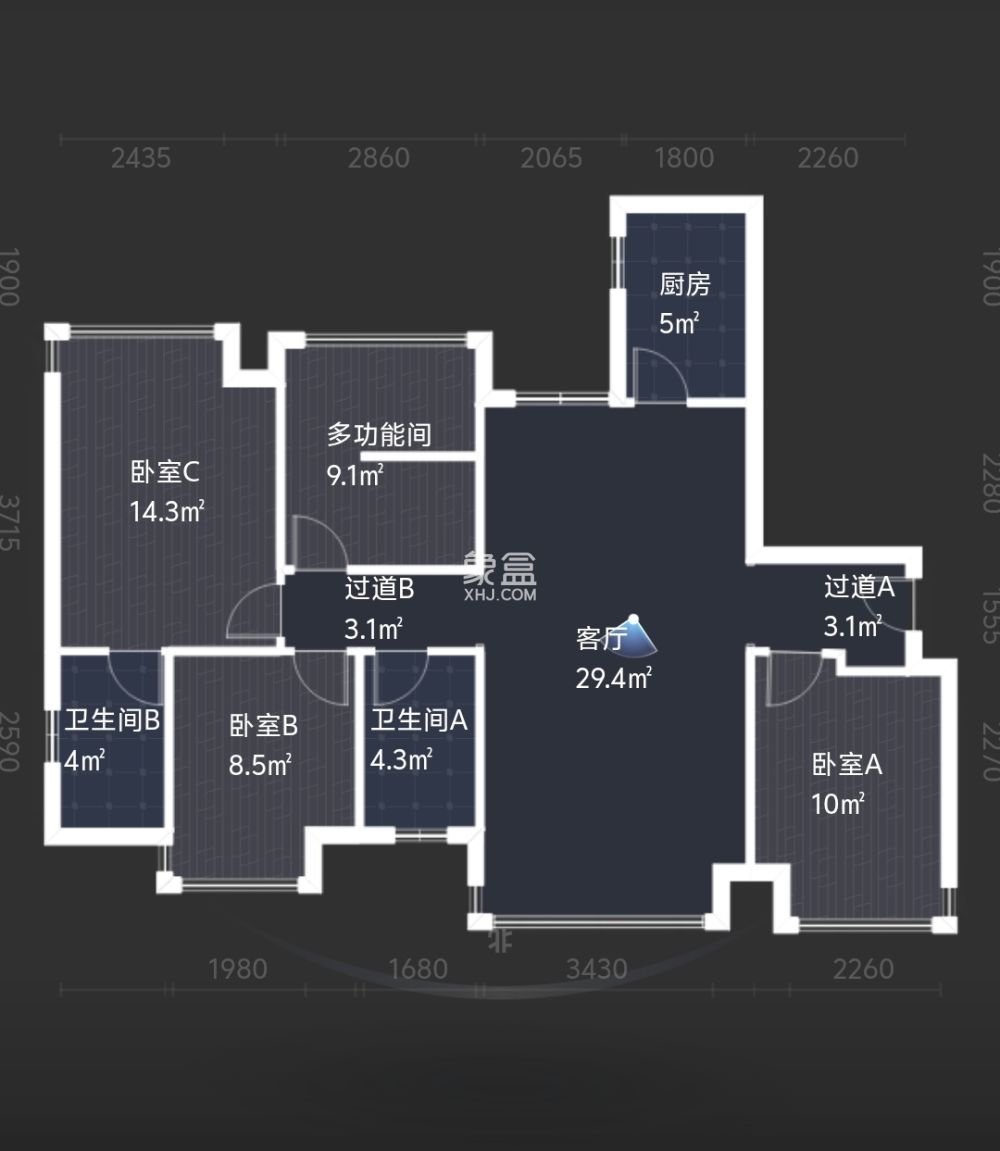 金轮津桥华府  4室2厅1卫   66.80万