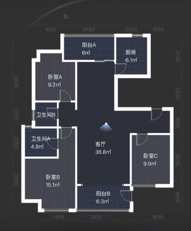 锦星家园  3室2厅2卫    39.5万