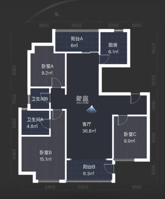 锦星家园  3室2厅2卫   39.50万