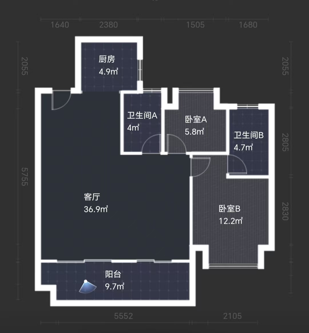 中海誉园  3室2厅2卫   48.30万