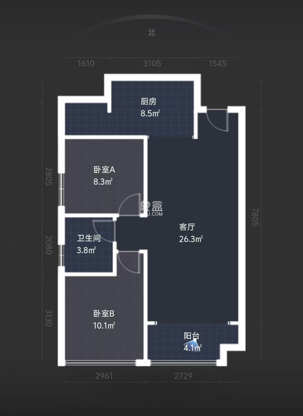 山水洲城华晨第一城 2室2厅1卫 36.0万 山水洲城华晨第一城 2室2厅1卫 36.0万室内图