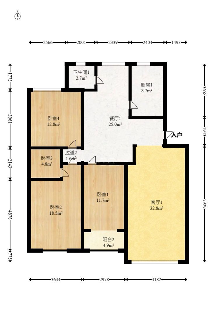 定王台公寓  3室2厅2卫    3200.0元/月 定王台公寓  3室2厅2卫    3200.0元/月户型图