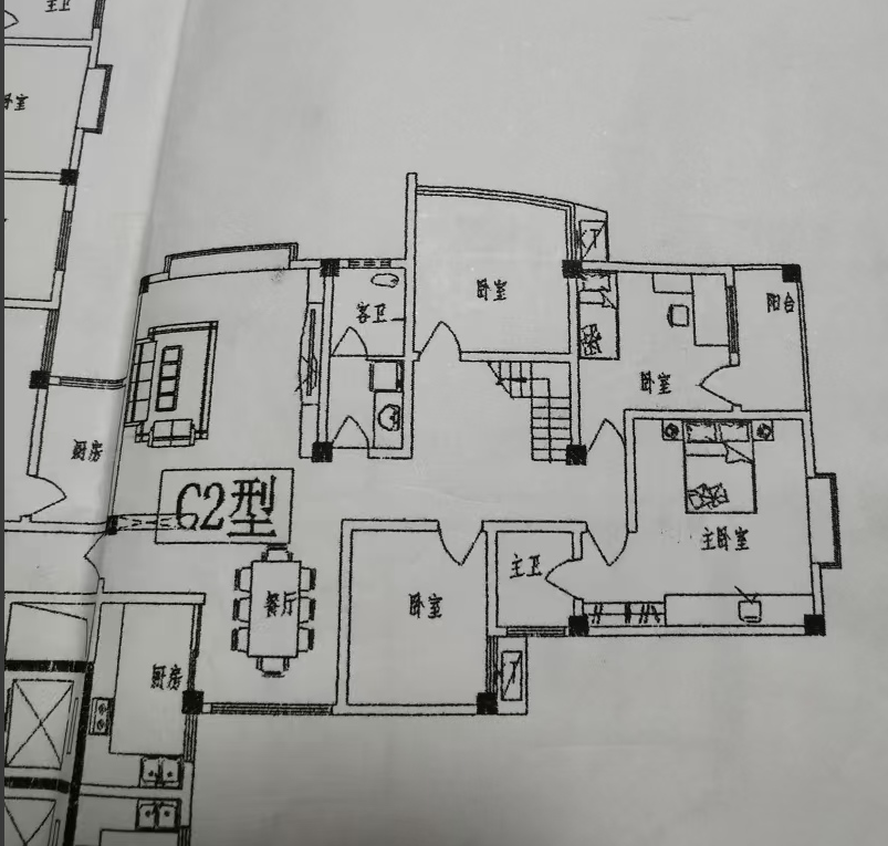 金路大厦  5室4厅2卫   68.80万室内图