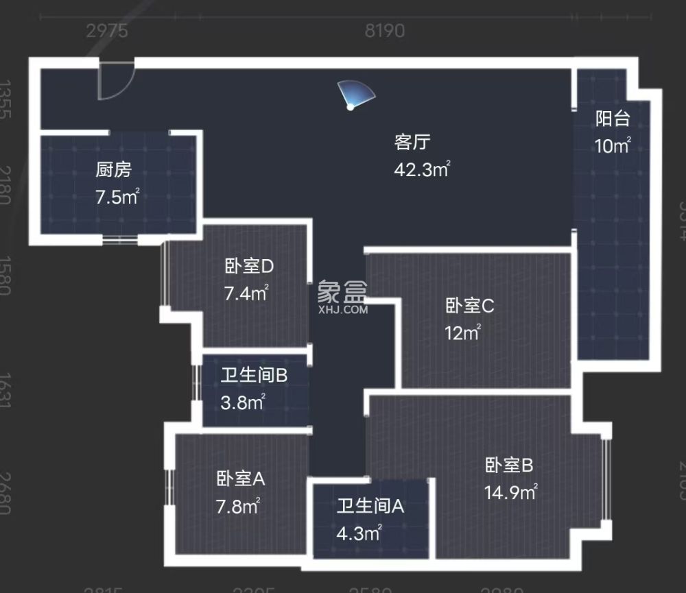 阳光城新城樾府  4室2厅2卫    62.0万
