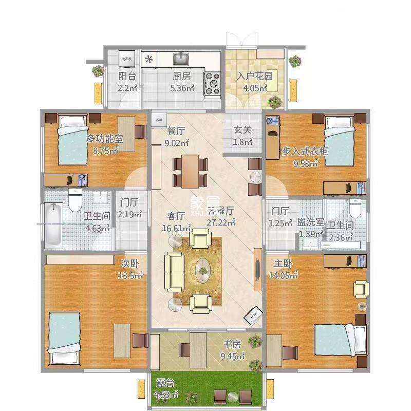蓝溪谷 4室2厅2卫 48.5万 蓝溪谷 4室2厅2卫 48.5万室内图