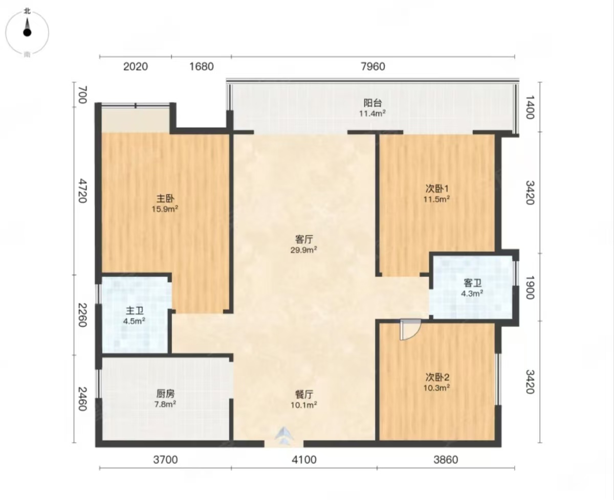 中建玥熙台 3室2厅2卫 50.8万 中建玥熙台 3室2厅2卫 50.8万室内图