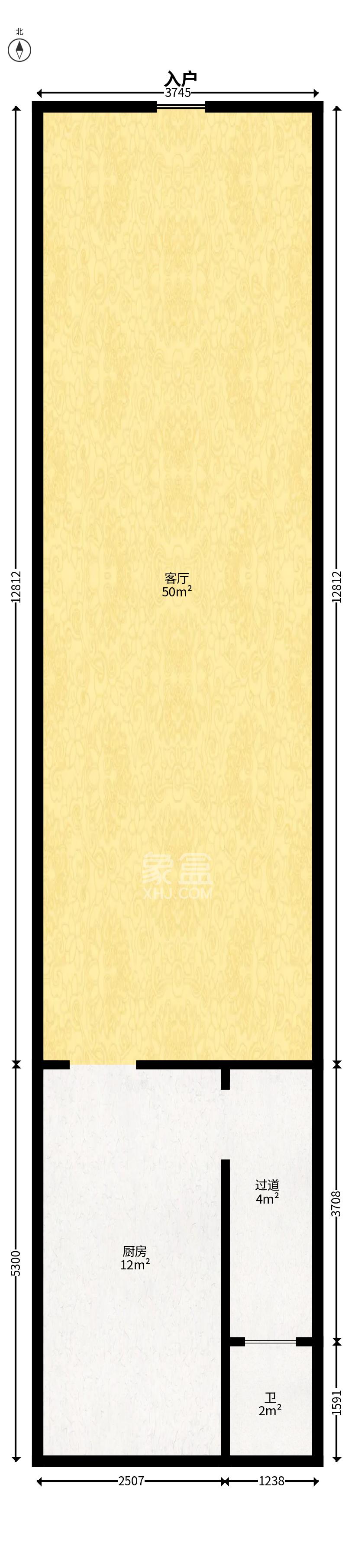 龙湖湘风原著（龙湖湘风星城）   61.61㎡      5300.0元/月小区图