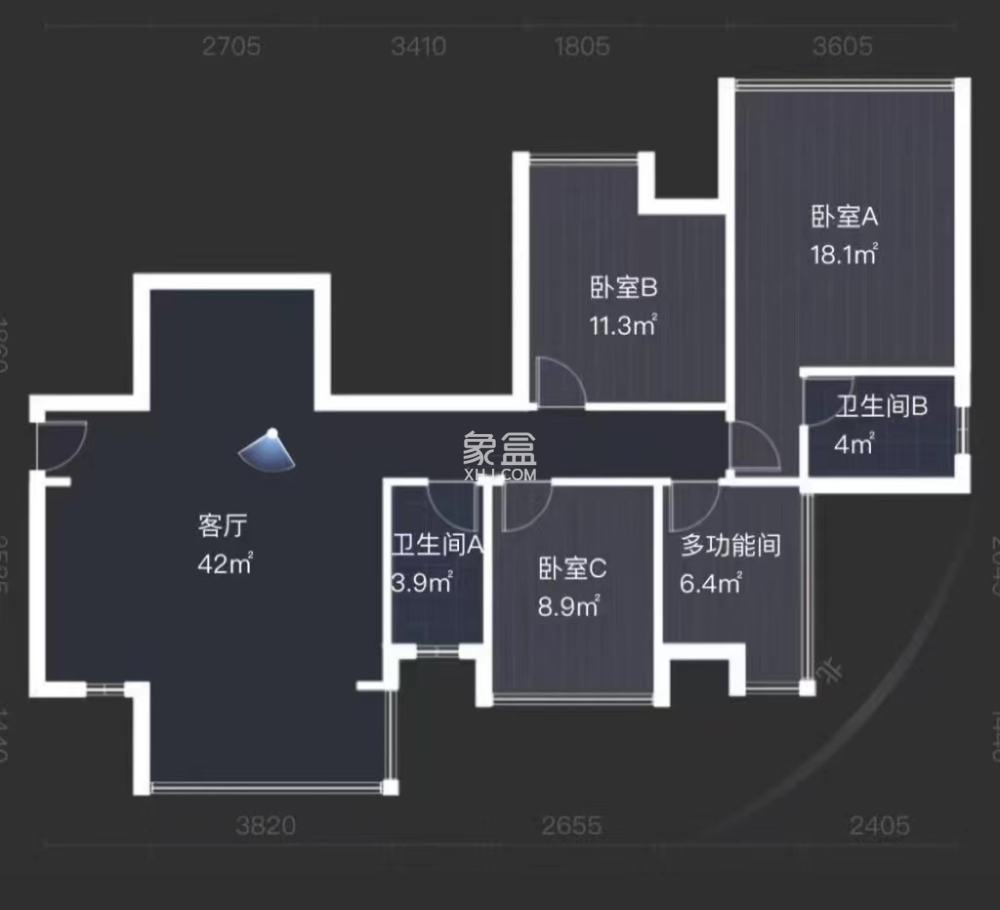 美的城三期  4室2厅2卫    39.8万