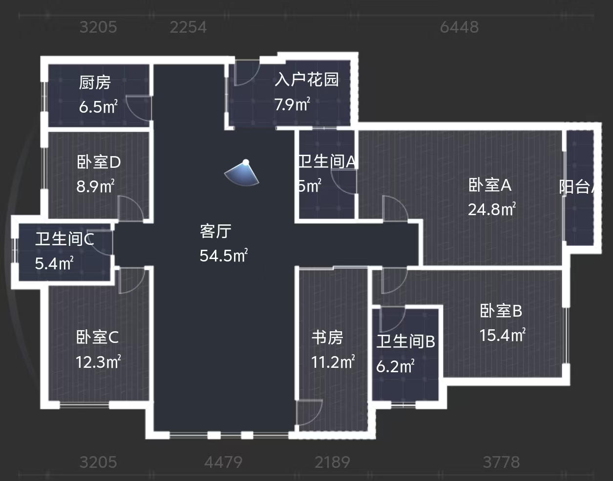 湘银星城  4室2厅2卫    114.0万