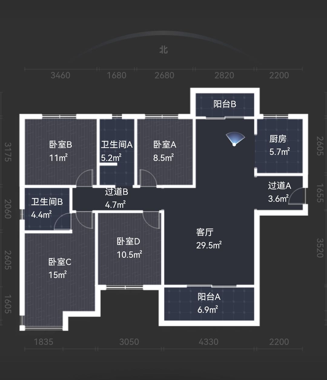 中建玥熙台  4室2厅2卫   66.00万