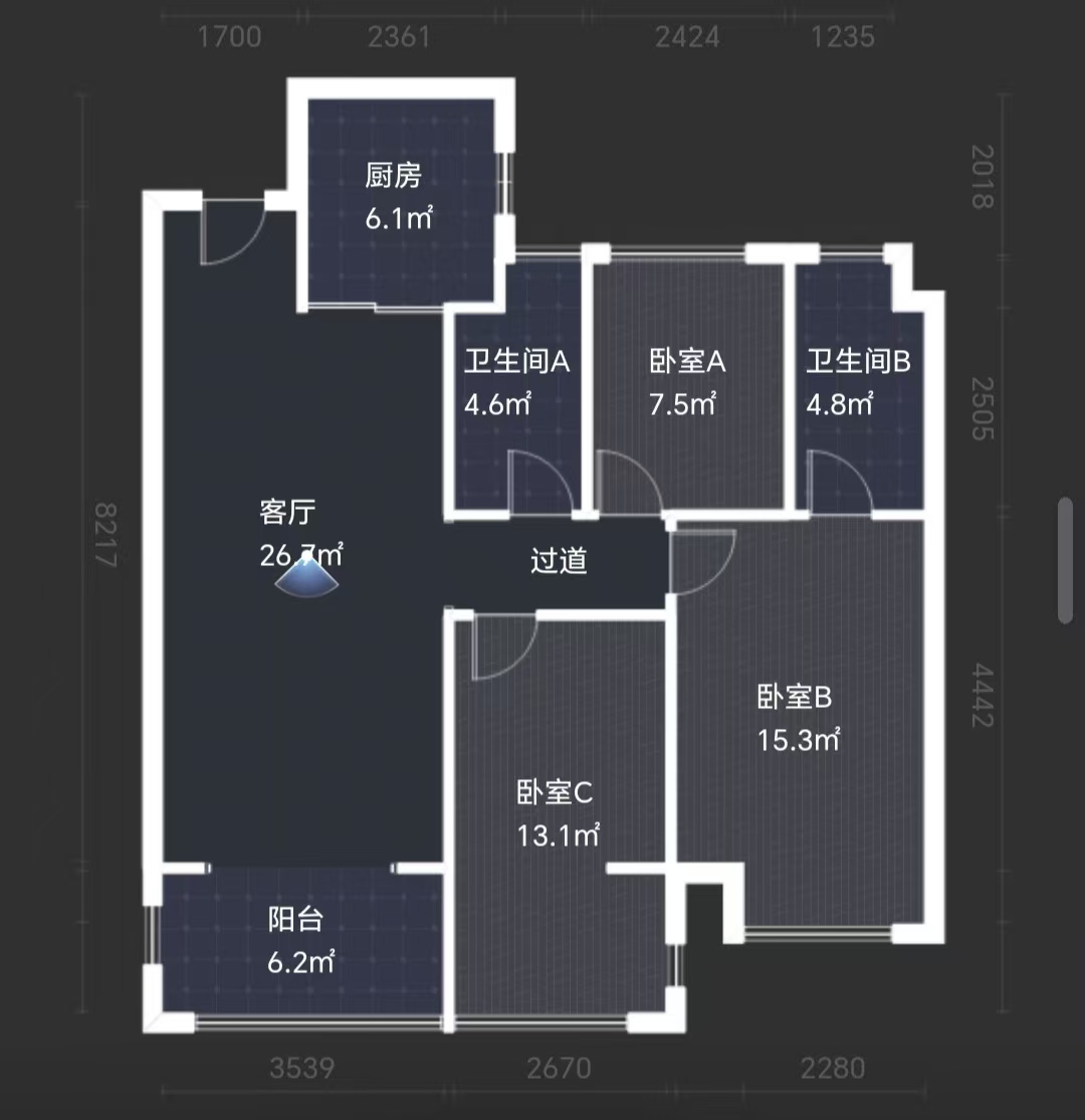 建发央著  3室2厅2卫    68.0万 建发央著  3室2厅2卫    68.0万室内图