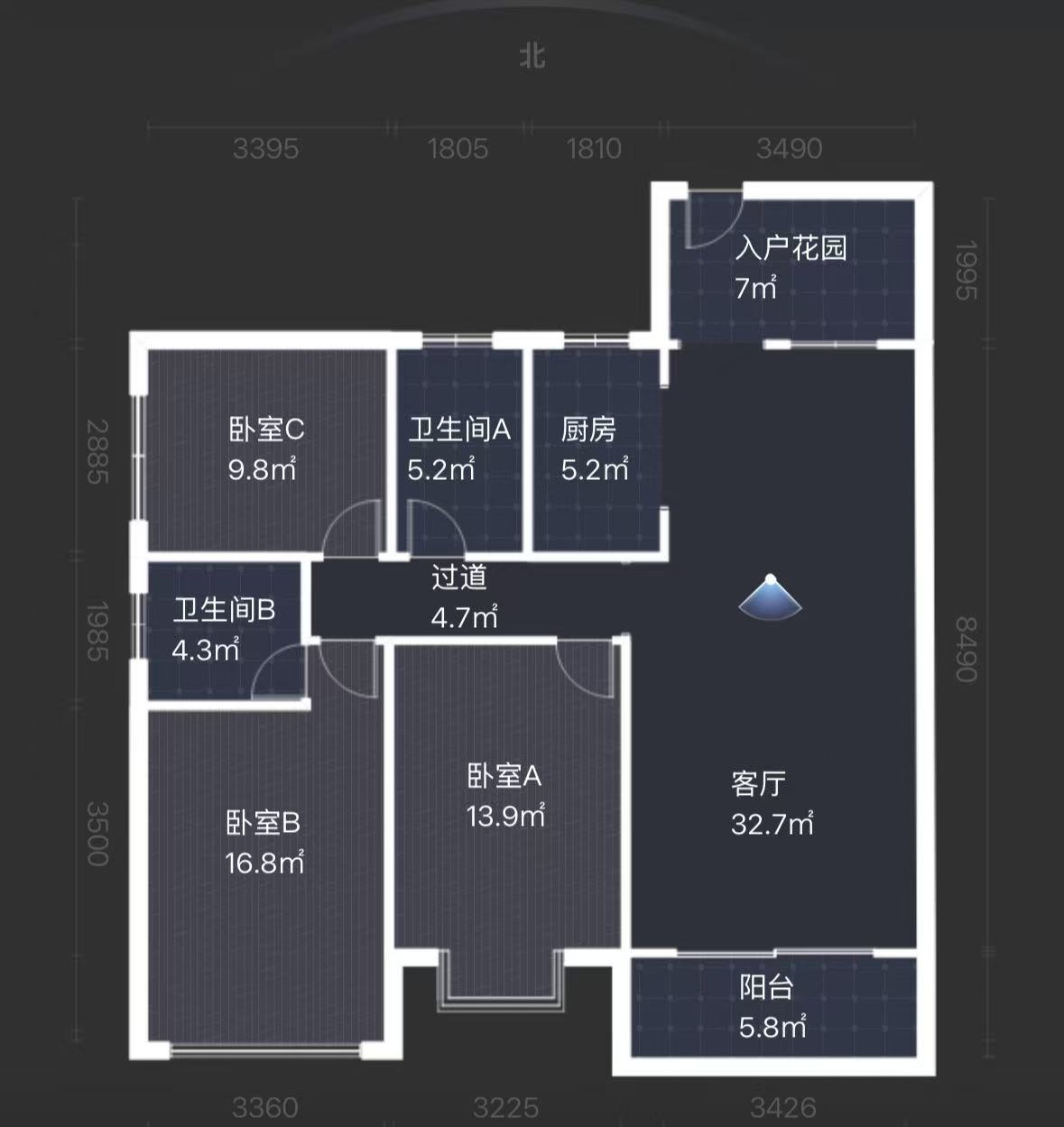 经世龙城 3室2厅2卫 62.5万 经世龙城 3室2厅2卫 62.5万室内图