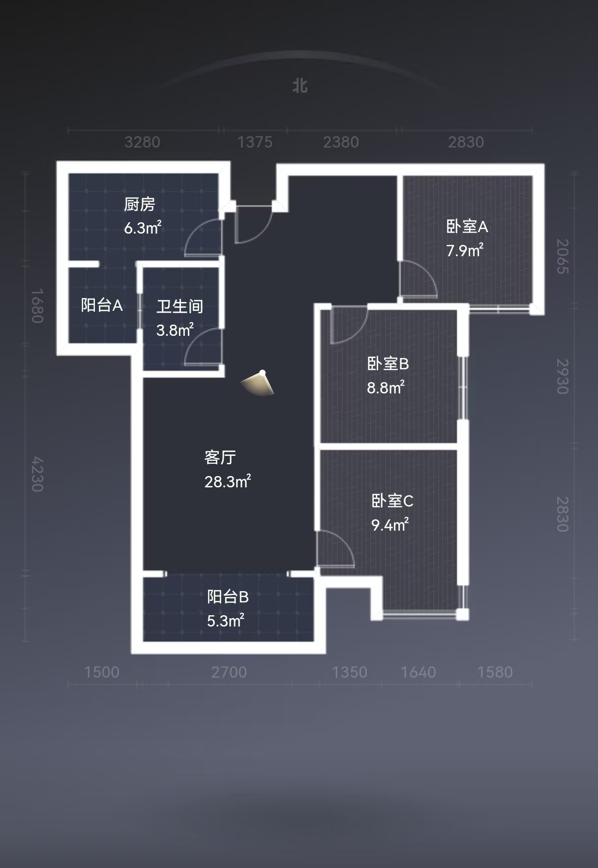 金水湾 3室2厅1卫 44.0万 金水湾 3室2厅1卫 44.0万室内图