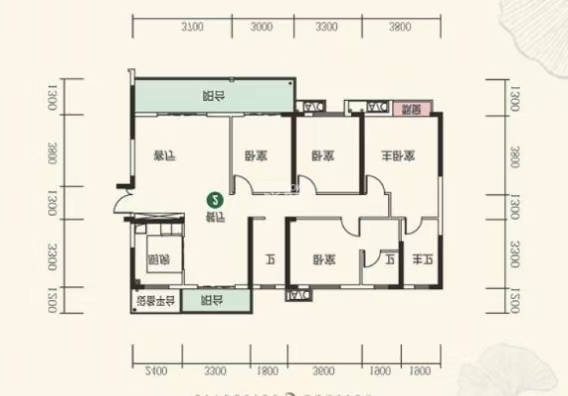 中建江湾壹号  4室2厅3卫   120.00万