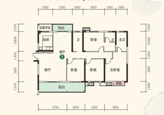 中建江湾壹号  4室2厅3卫   130.00万