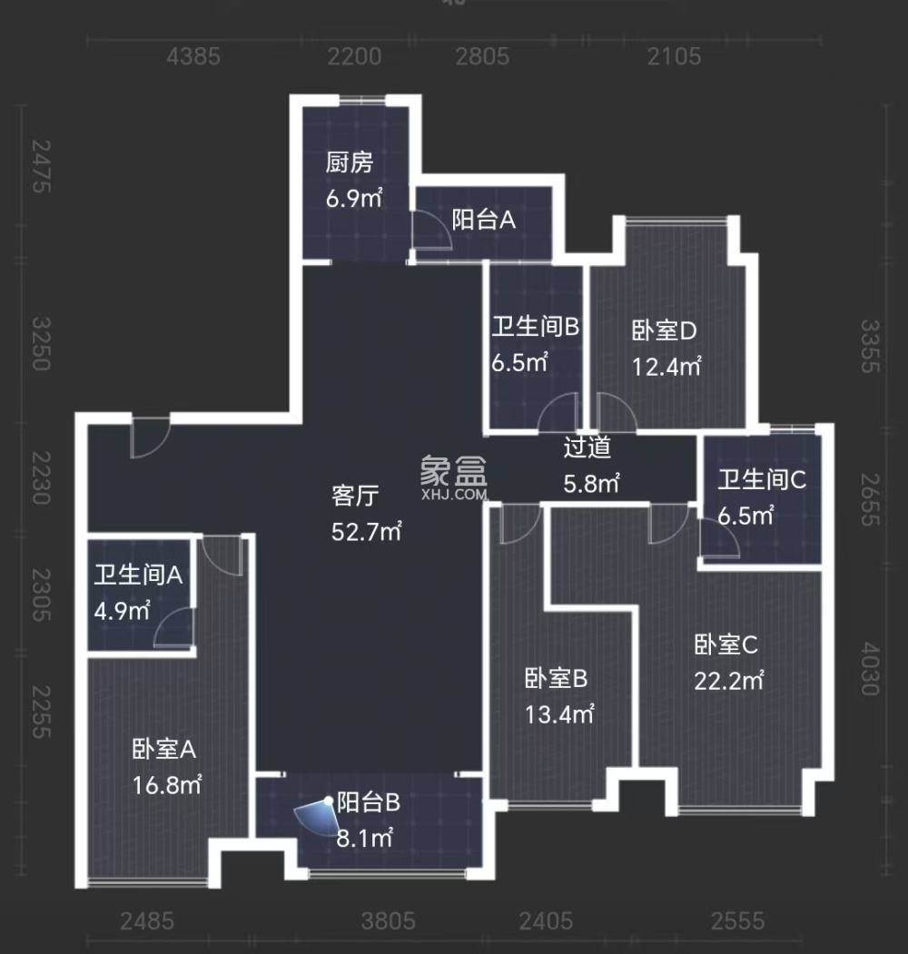 华晨神农湾  4室2厅3卫   185.00万