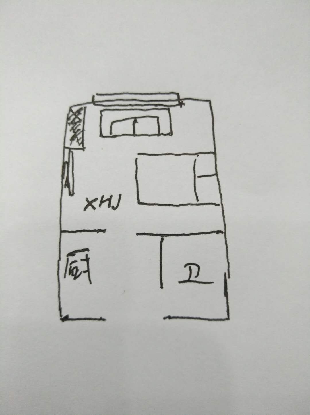 嘉裕大厦 1室1厅1卫 1800.0元/月 嘉裕大厦 1室1厅1卫 1800.0元/月户型图