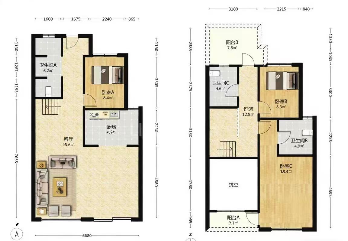 葛宁悦东方  4室2厅2卫   126.00万