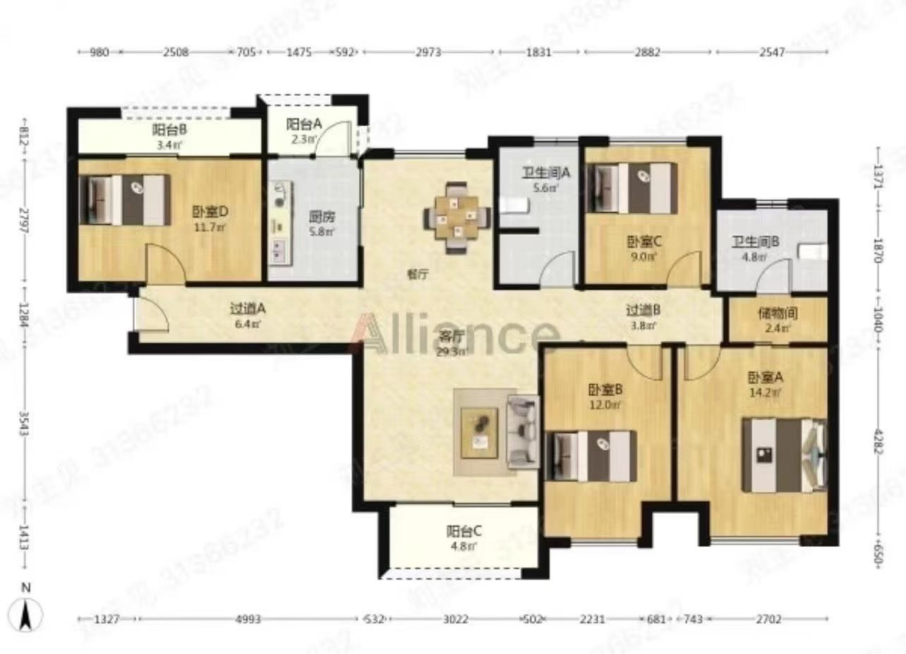 当代滨江MOMA  1室1厅1卫    1550.0元/月 当代滨江MOMA  1室1厅1卫    1550.0元/月户型图