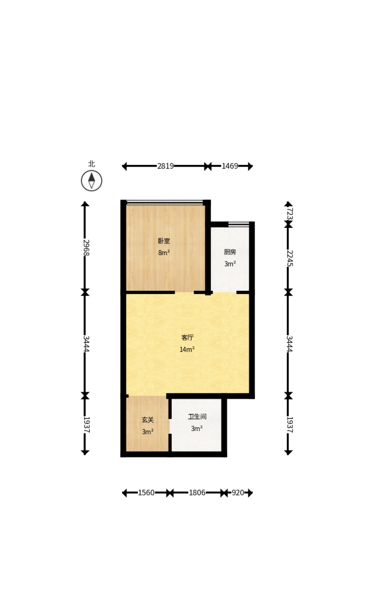 天健芙蓉盛世一期  1室1厅1卫    1500.0元/月 天健芙蓉盛世一期  1室1厅1卫    1500.0元/月户型图