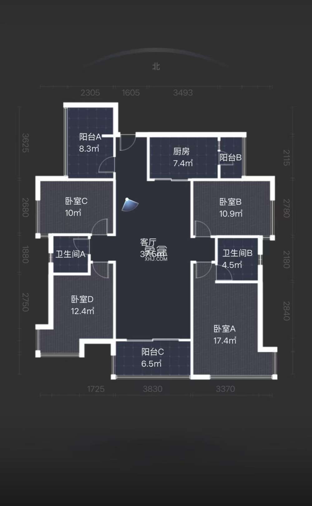 蓝溪谷  5室2厅2卫    66.8万