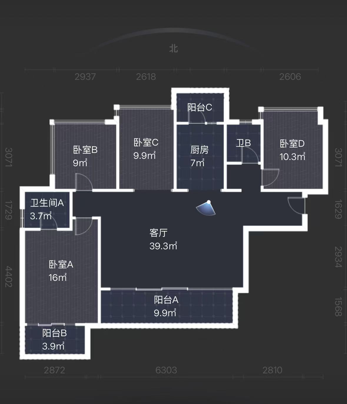 翡翠公园(北大资源) 4室2厅2卫 82.0万 翡翠公园(北大资源) 4室2厅2卫 82.0万室内图