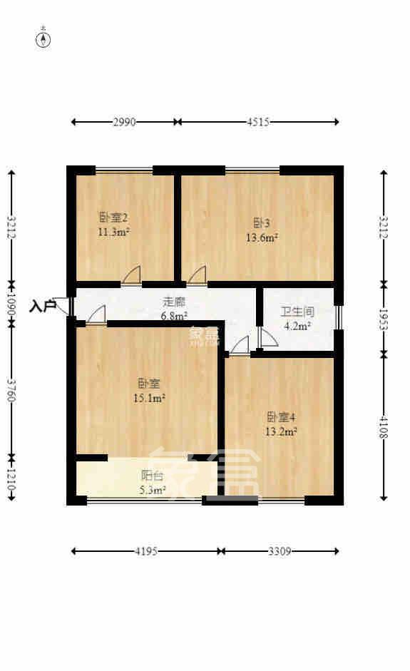 中国铁建国际城二期 1室1厅1卫 600.0元/月 中国铁建国际城二期 1室1厅1卫 600.0元/月室内图