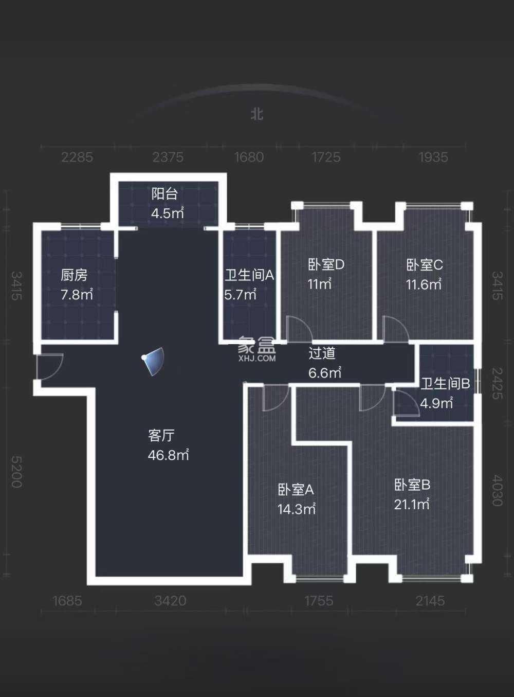 金水湾  4室2厅2卫    107.0万