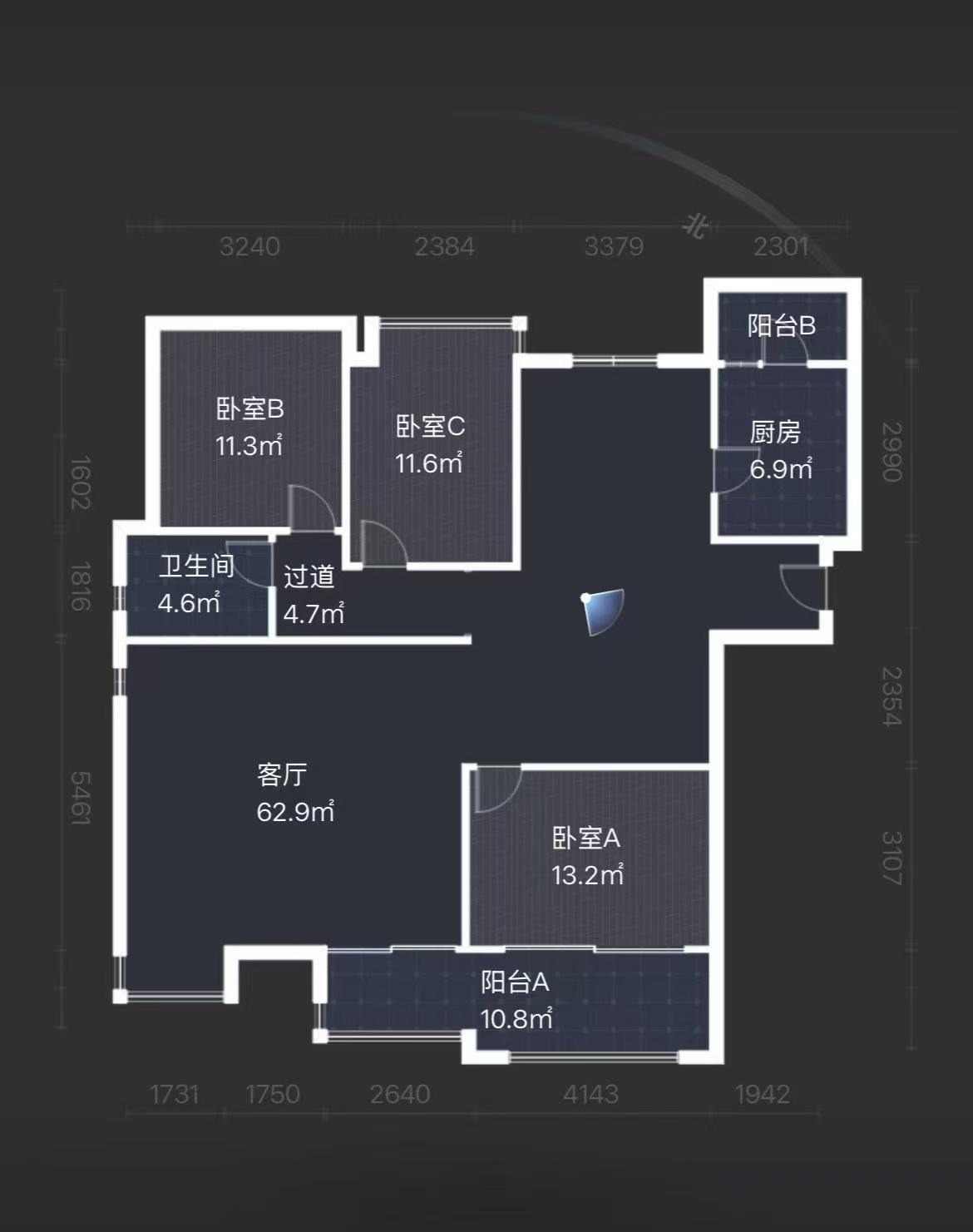 翡翠公园(北大资源) 4室2厅2卫 75.0万 翡翠公园(北大资源) 4室2厅2卫 75.0万室内图