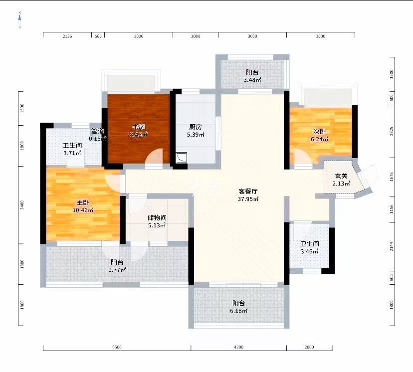 金轮津桥华府 4室2厅2卫 102.0万 金轮津桥华府 4室2厅2卫 102.0万室内图