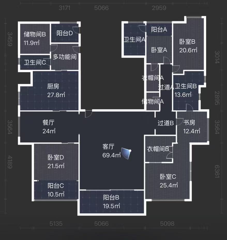 奥园养生城 6室3厅3卫 388.0万 奥园养生城 6室3厅3卫 388.0万室内图