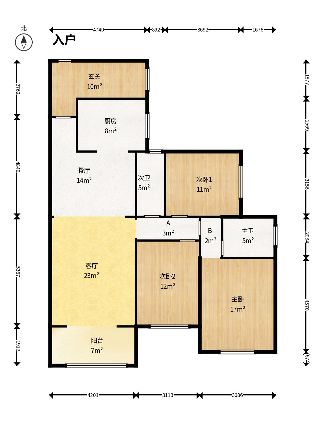 湘诚德峰小区A区 3室2厅1卫 1000.0元/月 湘诚德峰小区A区 3室2厅1卫 1000.0元/月户型图