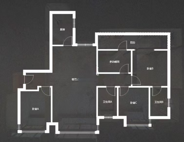 金轮津桥华府 4室2厅2卫 68.0万 金轮津桥华府 4室2厅2卫 68.0万室内图