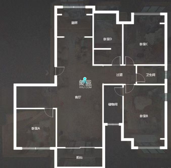 佳兆业金域天下一期 4室2厅2卫 75.0万 佳兆业金域天下一期 4室2厅2卫 75.0万室内图