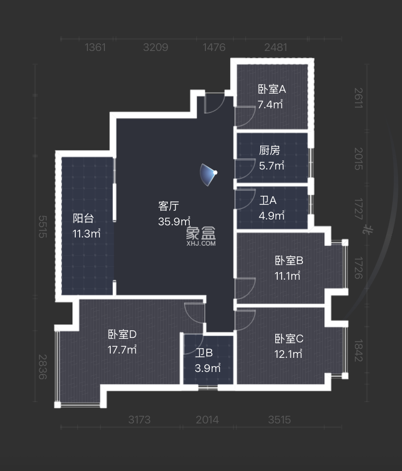 时代新城（翰林府）  1室0厅0卫    50.0万