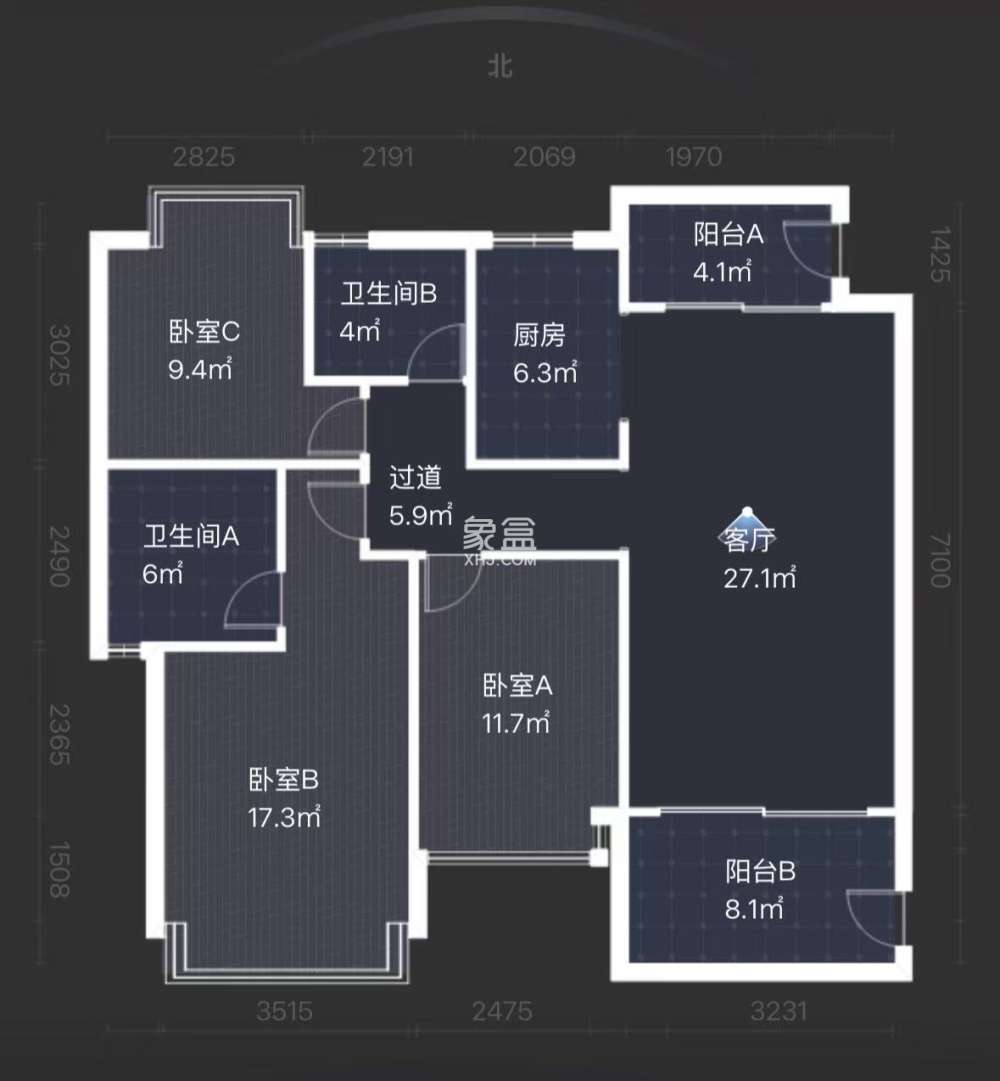 经世龙城  3室2厅2卫    69.1万