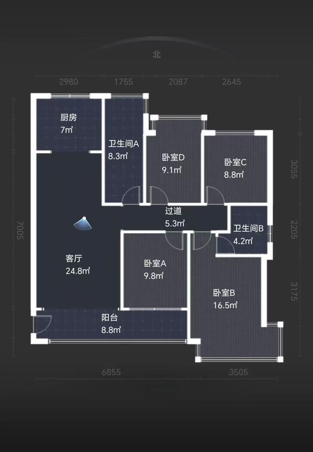 中房天玺湾 4室2厅2卫 78.0万 中房天玺湾 4室2厅2卫 78.0万室内图