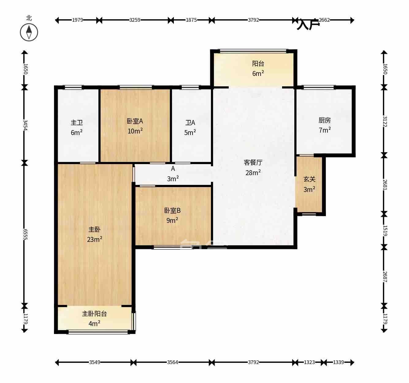 蓝光雍锦阁 3室2厅2卫 3200.0元/月 蓝光雍锦阁 3室2厅2卫 3200.0元/月室内图