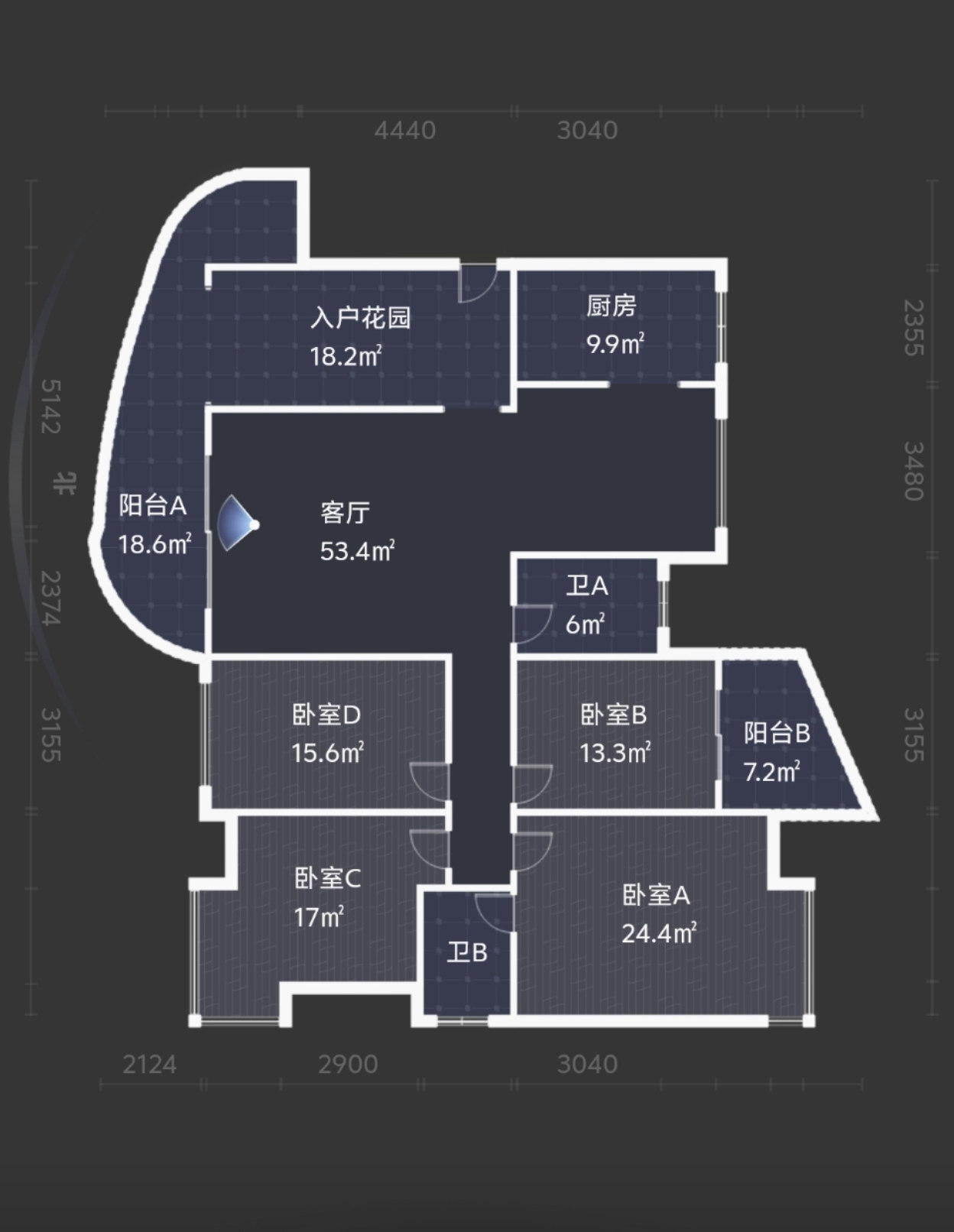 丽景滨江 5室2厅2卫 155.0万 丽景滨江 5室2厅2卫 155.0万室内图