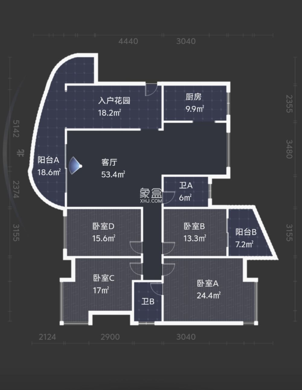 丽景滨江  5室2厅2卫    155.0万