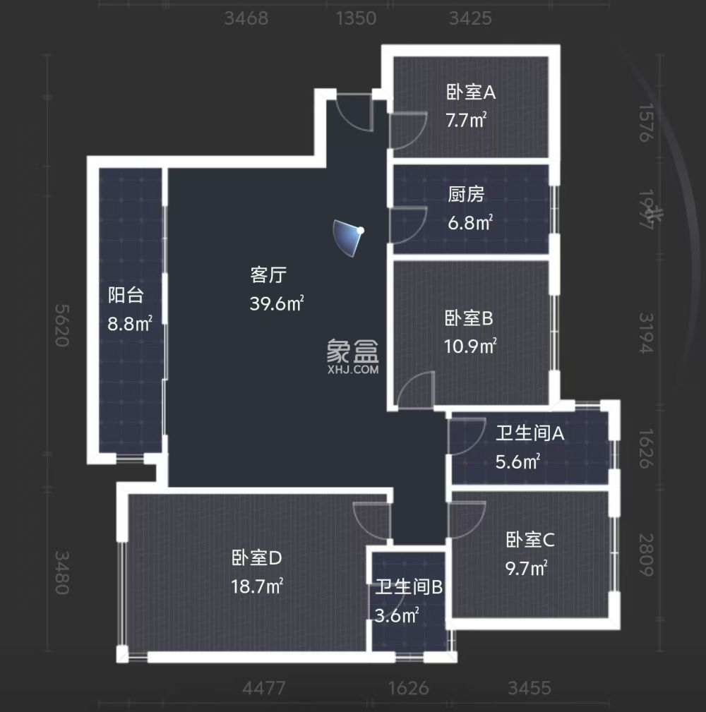 湘银星城  4室2厅2卫    69.8万