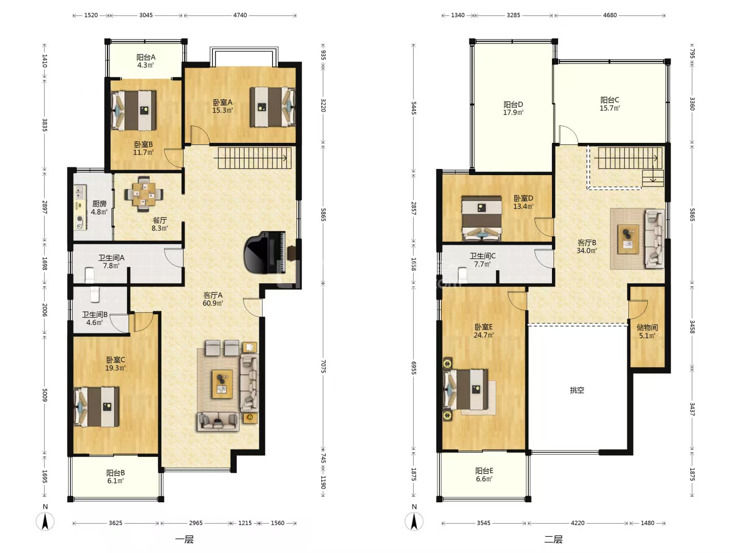 紫竹茗园 6室2厅3卫 93.0万 紫竹茗园 6室2厅3卫 93.0万室内图