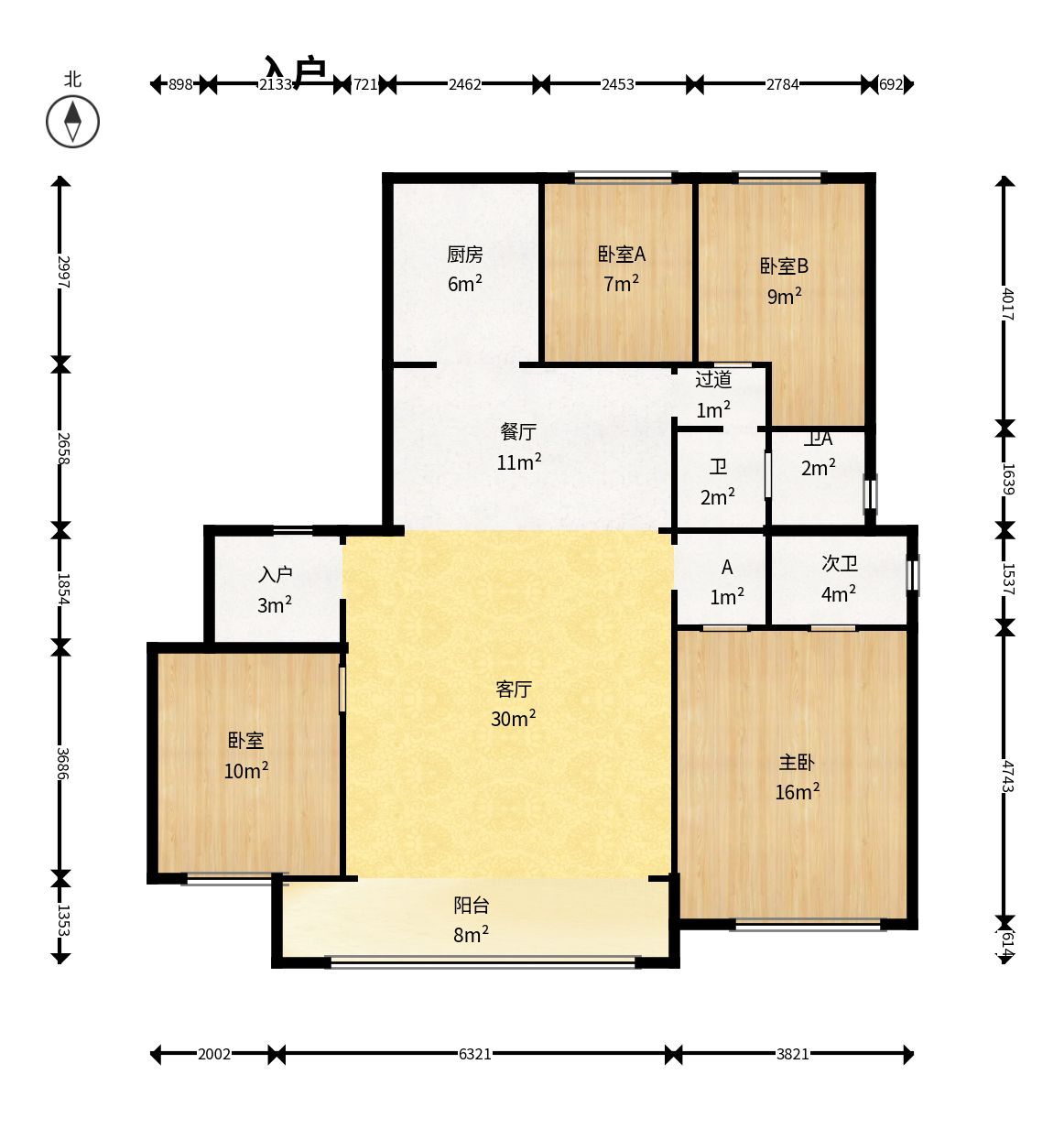 万科松湖天地  4室2厅2卫    5000.0元/月 万科松湖天地  4室2厅2卫    5000.0元/月户型图