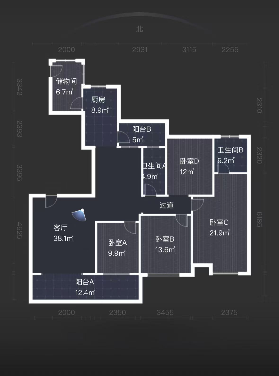 建设家园  4室2厅2卫    72.5万