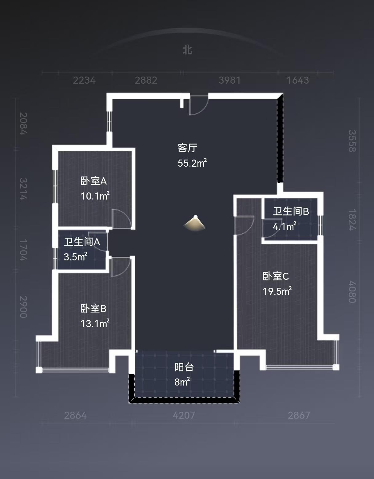 湘江名都 3室2厅2卫 70.0万 湘江名都 3室2厅2卫 70.0万室内图