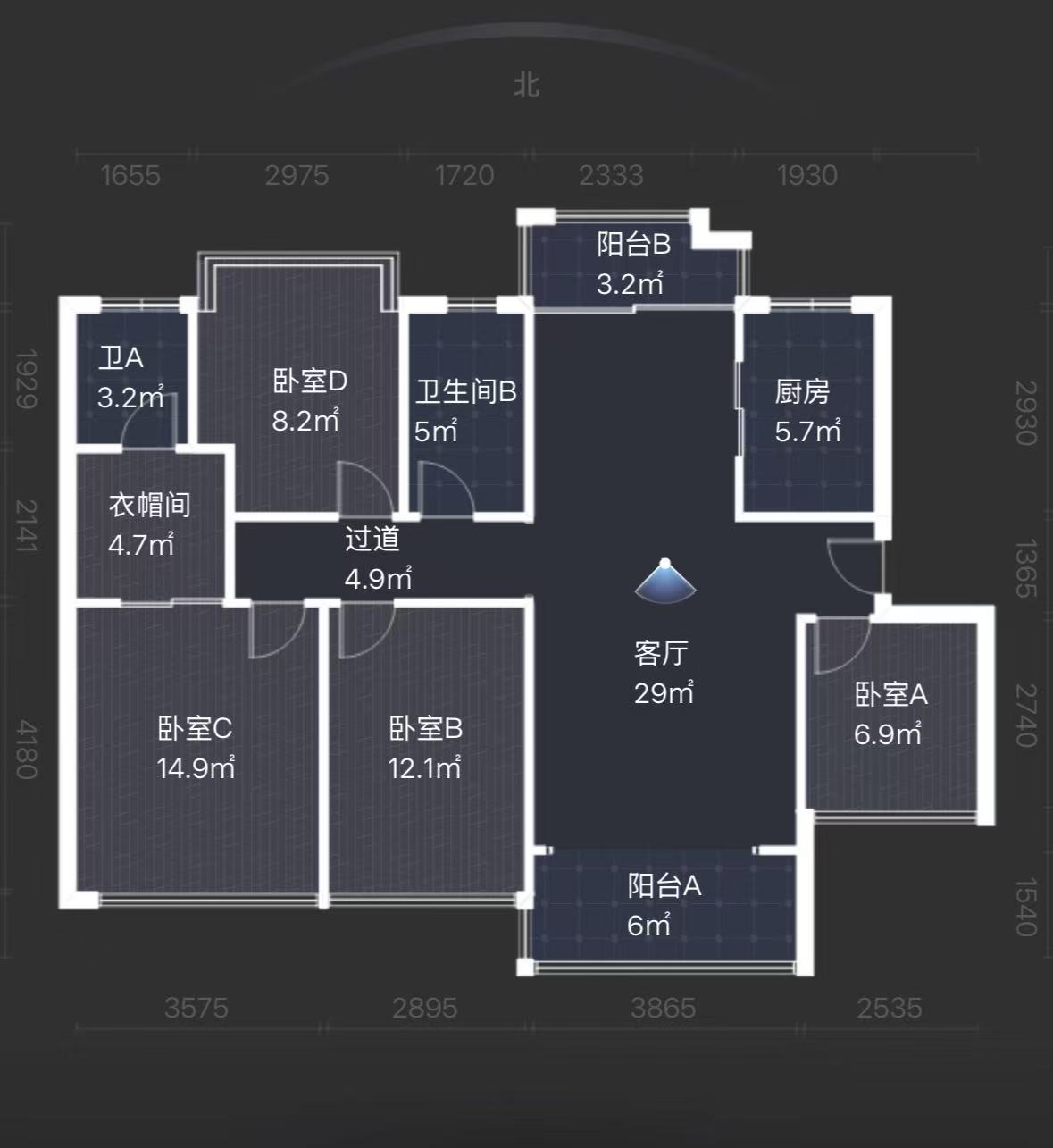 经世龙城 4室2厅2卫 83.0万 经世龙城 4室2厅2卫 83.0万室内图