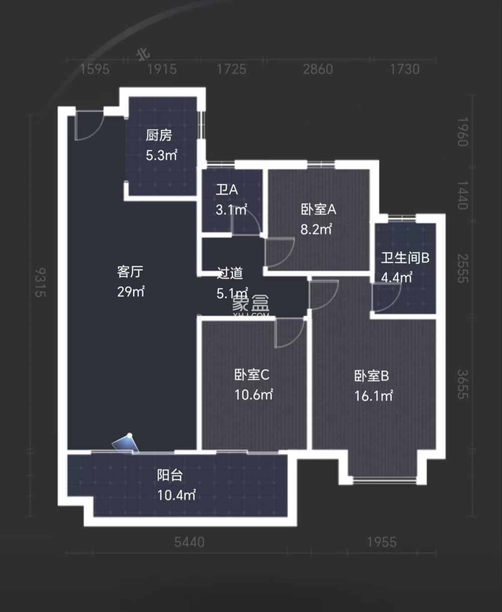 阳光城新城樾府  3室2厅2卫    49.8万